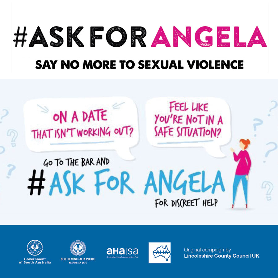 On a date that isn’t working out? Feel like you’re not in a safe situation? Approach the staff and ask for Angela for discreet help. #AskForAngela